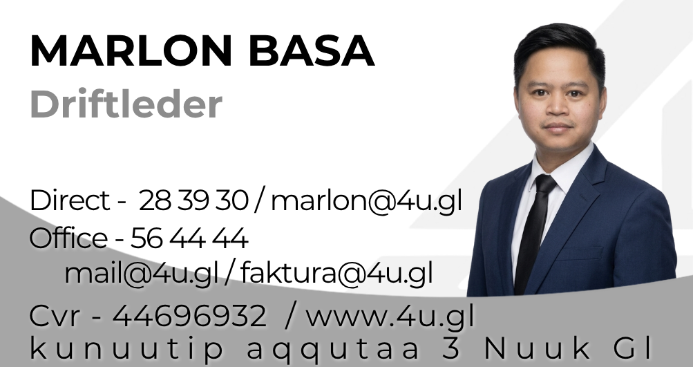 Kontaktkort for Marlon Basa, driftsleder